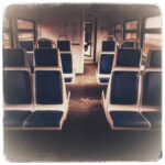 В вагоне поезда. Рельсовый автобус в Алексин.