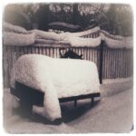 Деревня под снегом.