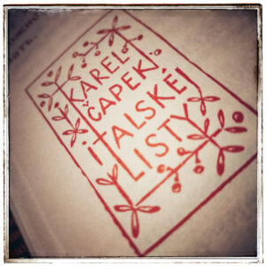 Фотография страницы из книги Карела Чапека «Путешествия» (Письма из Италии).